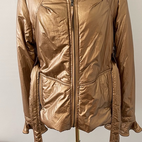 Just Cavalli Gold Puffer Jacket - Picture 6 of 16